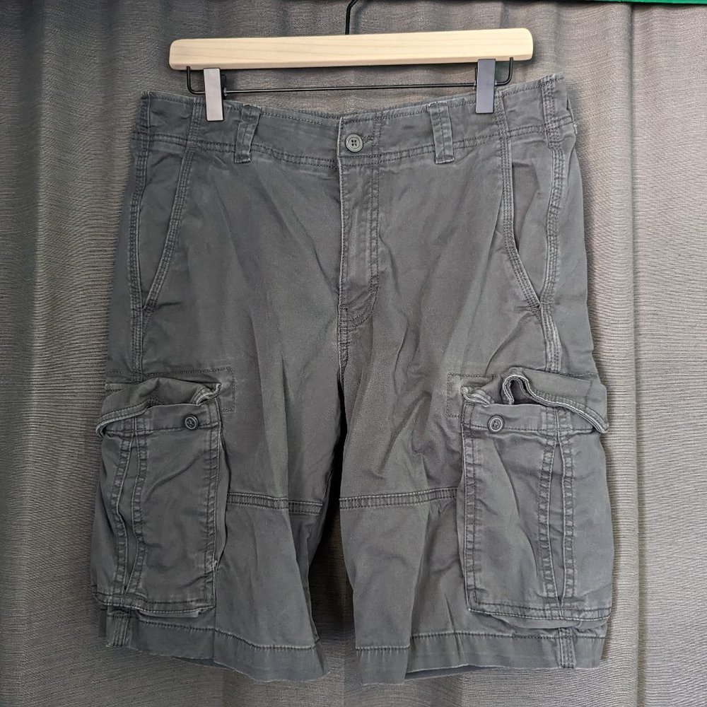 Men's Goodfellow & Co Size 32 Railroad Gray 11" Cargo Shorts